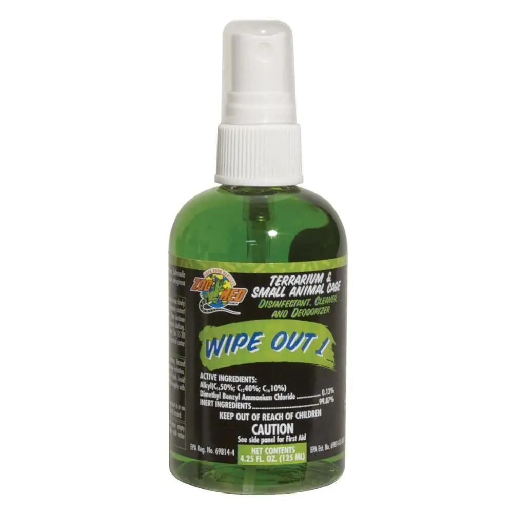 Zoo Med Wipe Out 1 - Premium Cleaner, Disinfectant, and Deodorizer for Small Animal and Reptile Terrariums