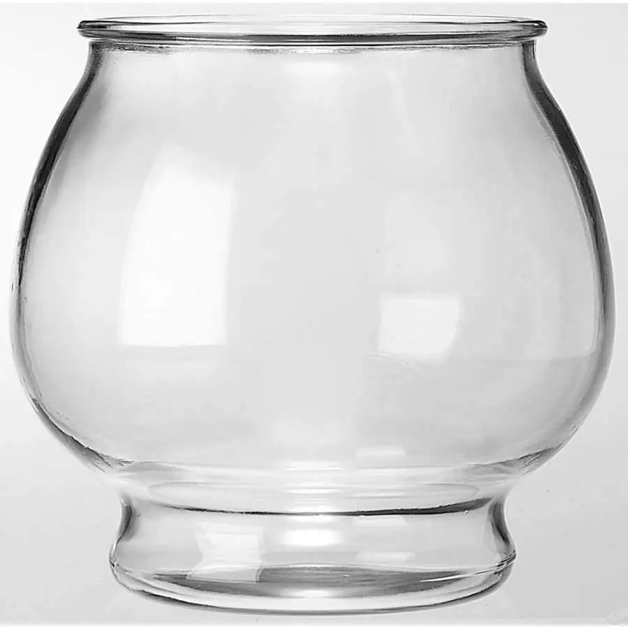 Anchor Hocking Clear Round Glass Fish Bowl with Footed Design