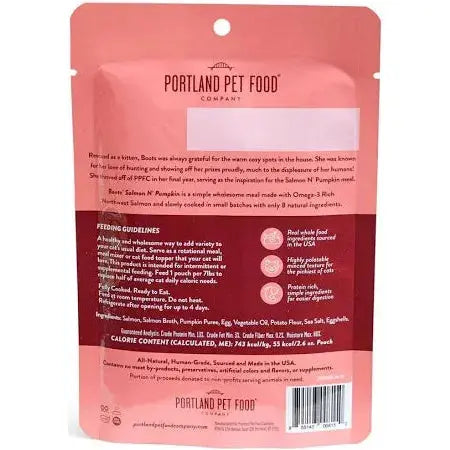 Portland Pet Food Co. Boots’ Organic Salmon & Pumpkin Wet Cat Food