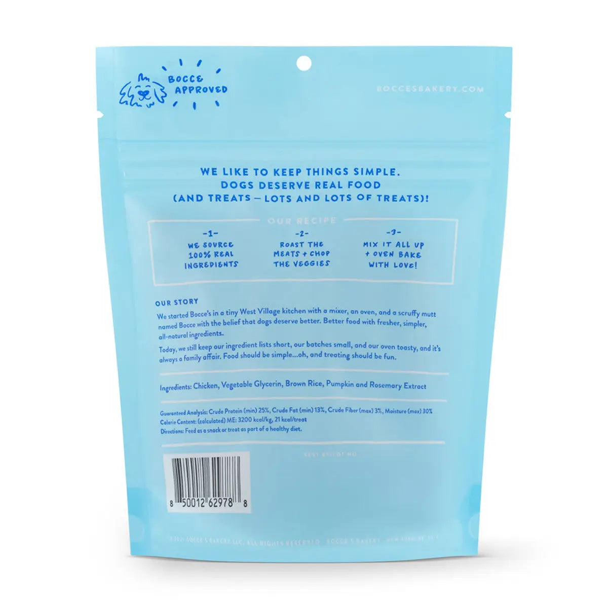 Bocce's Bakery Premium 4-ounce Chicken Grazers Jerky Sticks - All-Natural High-Protein Dog Treats