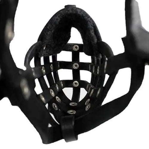 High - Quality European - Made Viper Echo Leather Basket - Style Dog Muzzle for Daily Use