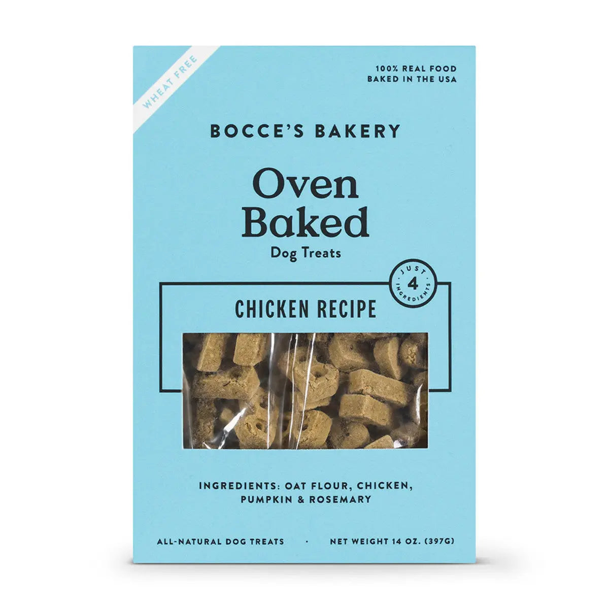 Bocce's Bakery 14oz Wheat-Free Chicken Biscuit Boxes for Dogs