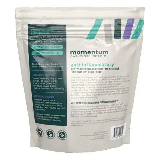 Momentum Carnivore Nutrition 3oz Freeze-Dried Raw Anti-Inflammatory Meal Topper