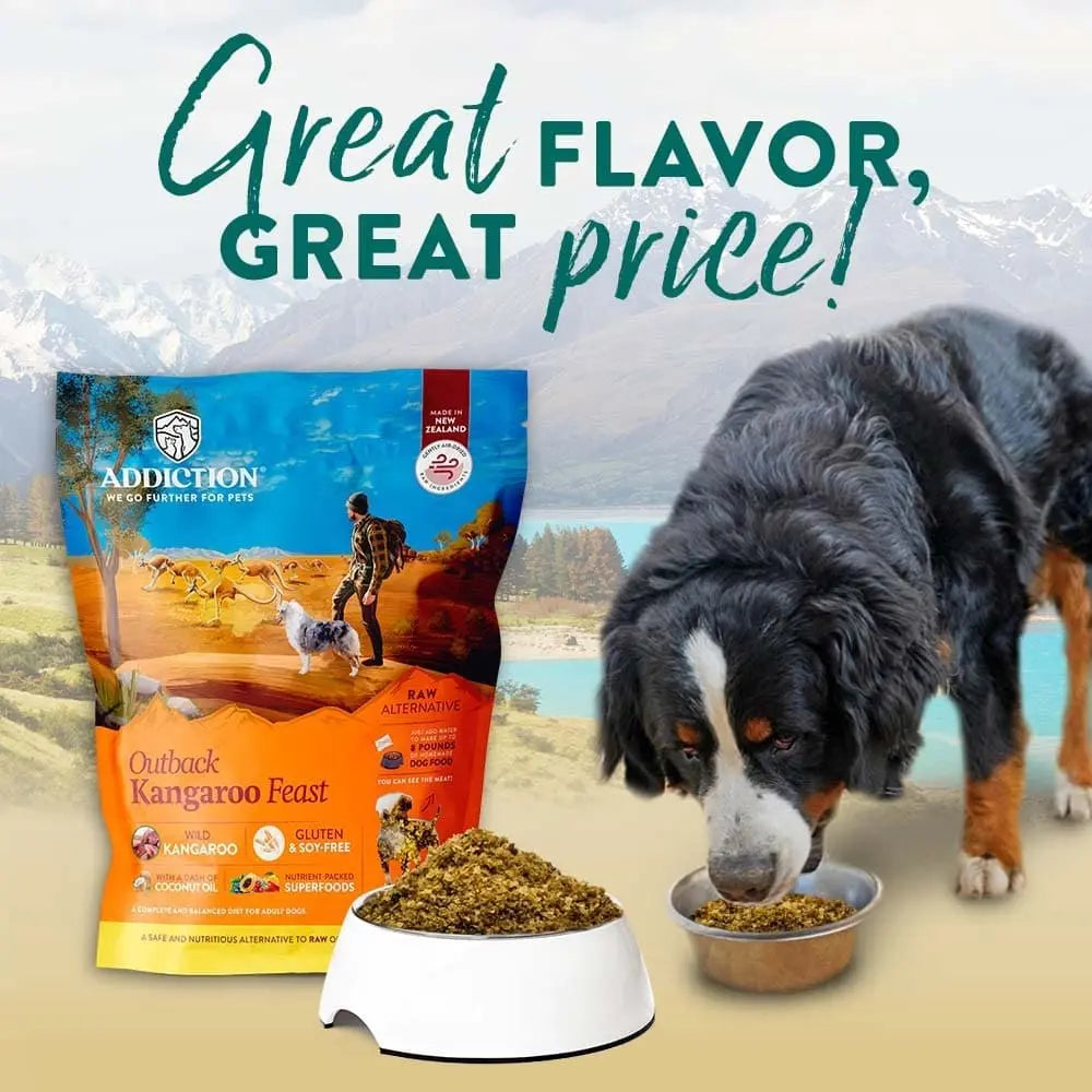 Addiction Outback Kangaroo Feast Air - Dried Dog Food for Skin and Coat Health