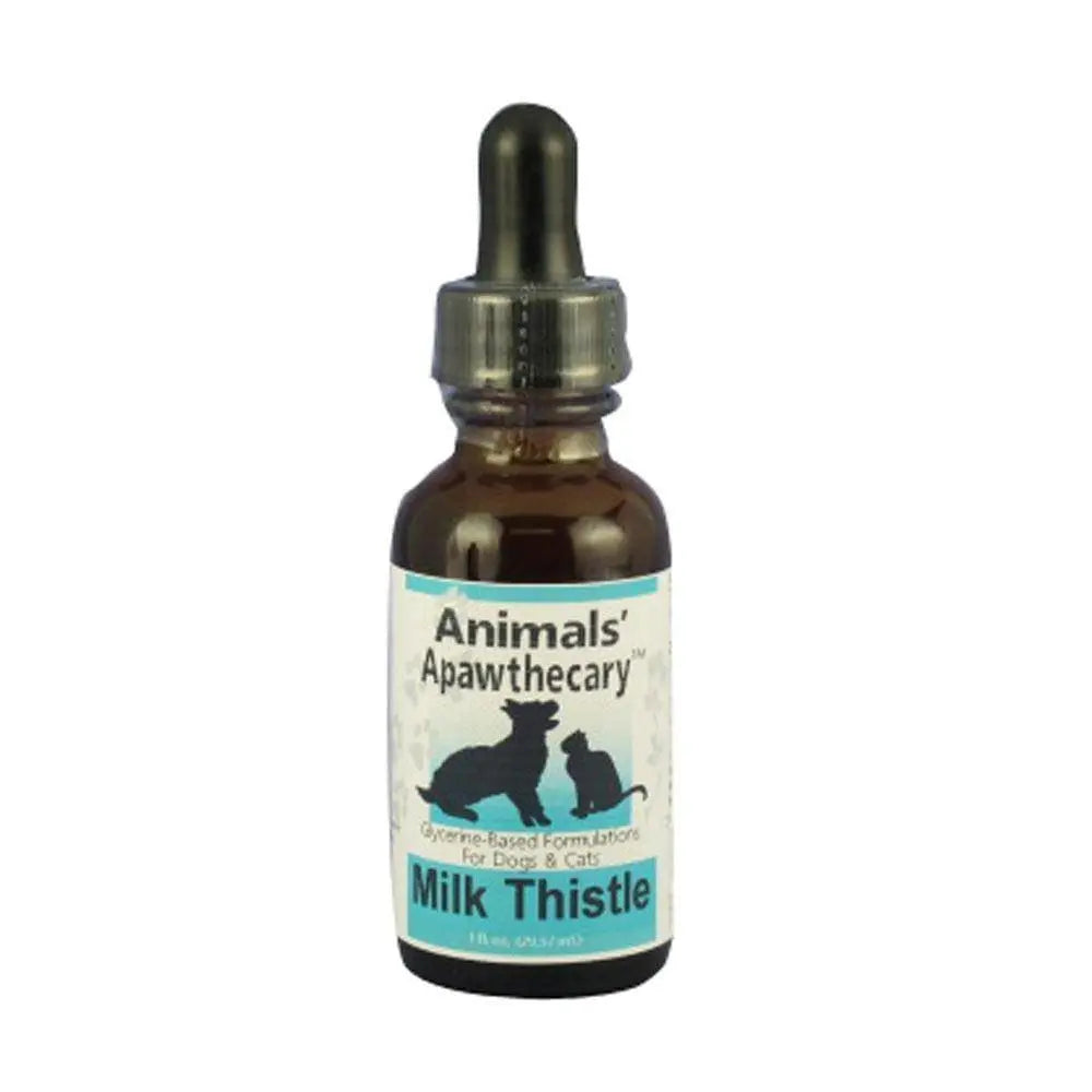 Animal Essentials® Herbal Milk Thistle Extract for Cats and Dogs - 1 Ounce Pet Liver Health Supplement