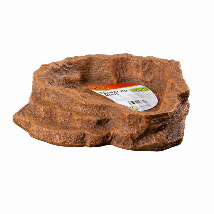 Zilla Decorative Terraced Dish Ideal for Reptile Food or Water