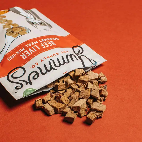 Yummers Gourmet Freeze - dried Single - source Beef Liver Meal Mix - in as a Tasty Food Topper for Cats, 2.5 oz.