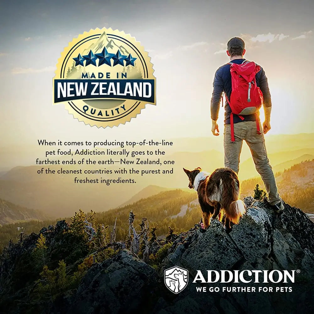 Addiction Homestyle Venison and Cranberry Dinner - An Air - Dried Raw Alternative Dog Food for Canines