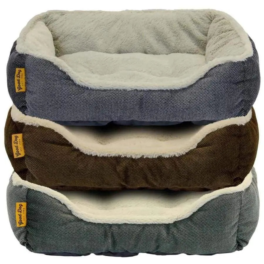 Assorted Good Dog Premium Puppy Bolster Bed, 21 Inches