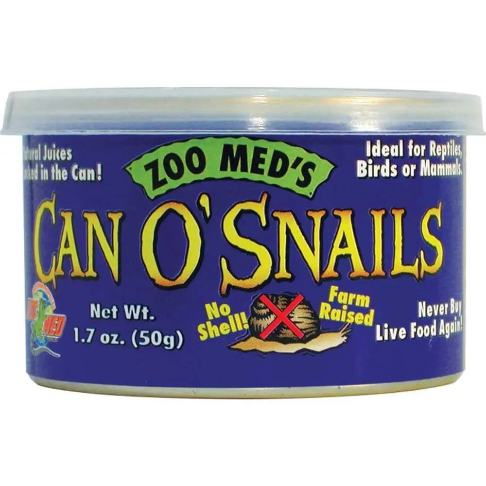 Zoo Med 1.7 oz Can of Reptile Wet Food with Medium-Size Unshelled Snails