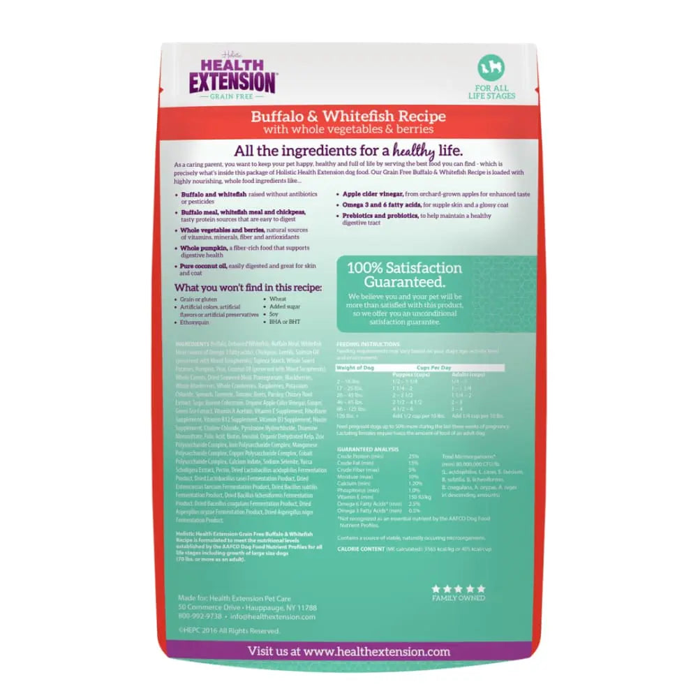 Healthy Grain-Free Buffalo and White Fish Dry Dog Food for Optimal Canine Health