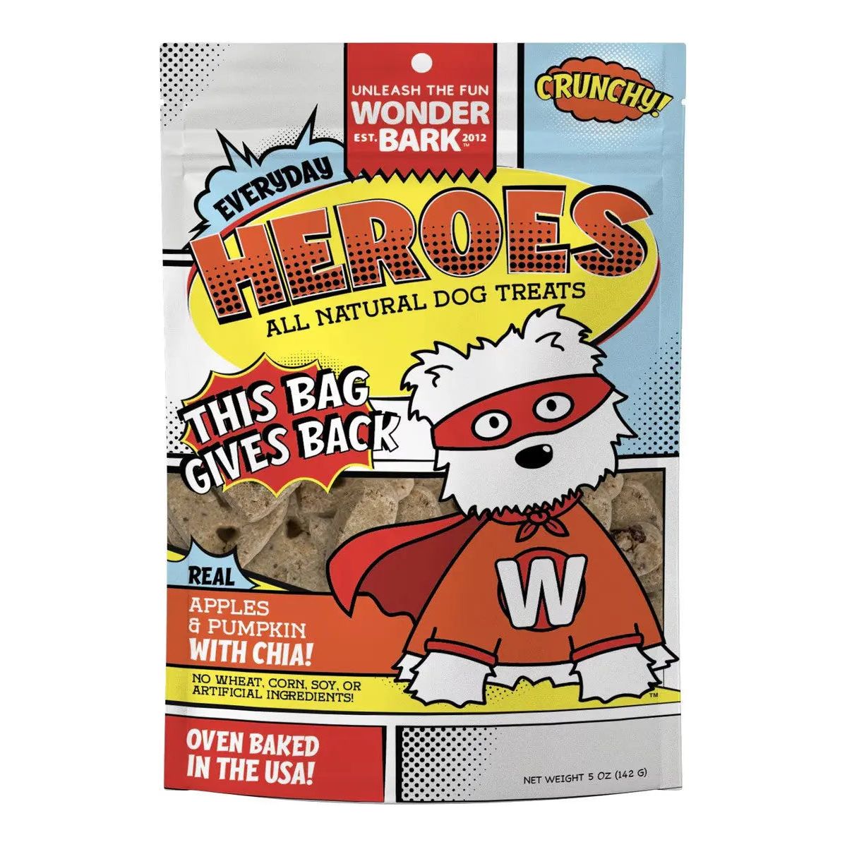 Wonder Bark 5oz Everyday Heroes All - Natural Crunchy Dog Treats