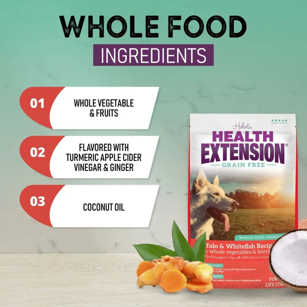 Healthy Grain-Free Buffalo and White Fish Dry Dog Food for Optimal Canine Health
