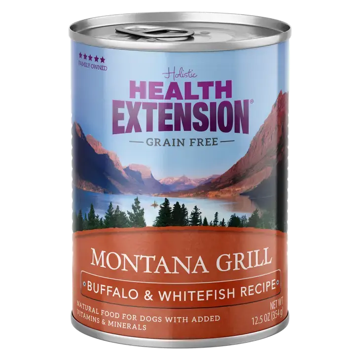 Health Extension Wet Dog Food - Montana Grill Buffalo and Whitefish Recipe