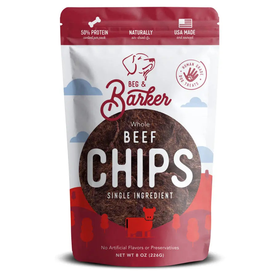 Beg & Barker Premium Air - Dried Beef Heart Chip Dog Treats