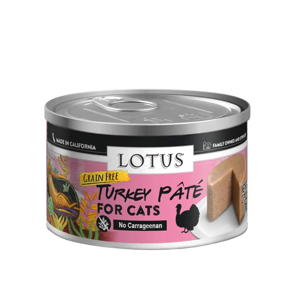Grain-Free Canned Lotus Turkey Pate Cat Food for All Life Stages