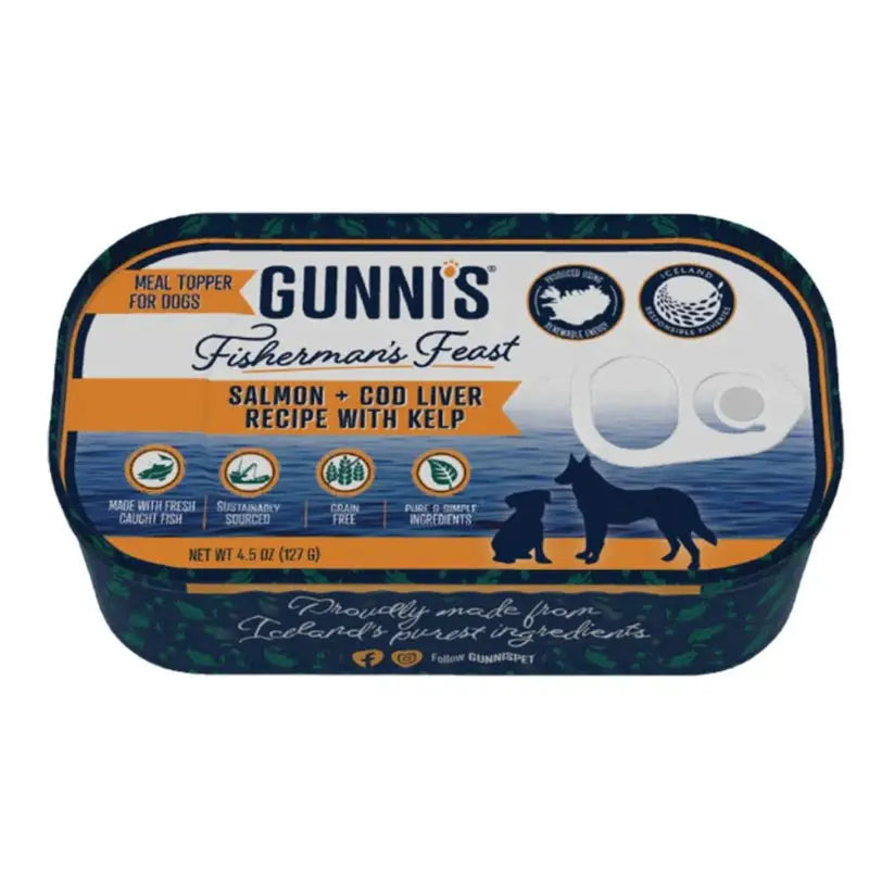 Gunni's Premium Dog Food Topper with Nutritious Kelp - 4.5 Ounce Can, Pack of 12