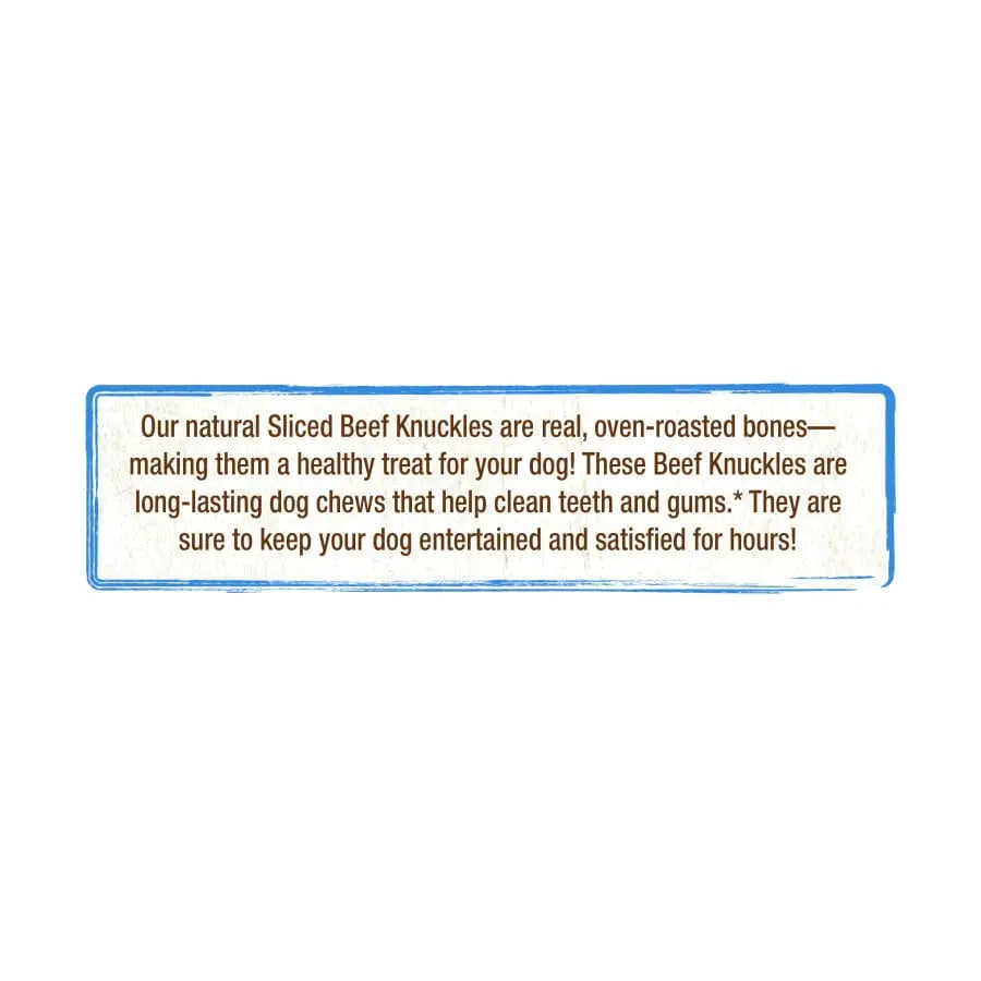 Cadet Farm to Paws Oven-Roasted Sliced Beef Knuckle Bones - Natural Long-Lasting Dog Chews