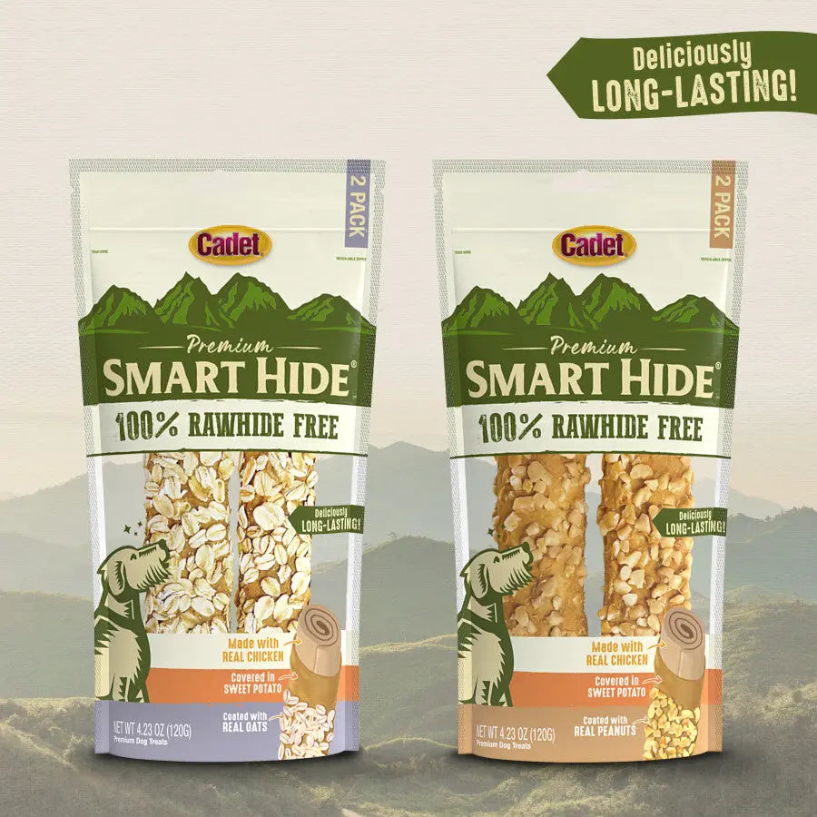 Cadet Smart Hide Rawhide-Free Digestible Dog Chews for a Unique Canine Treating Experience