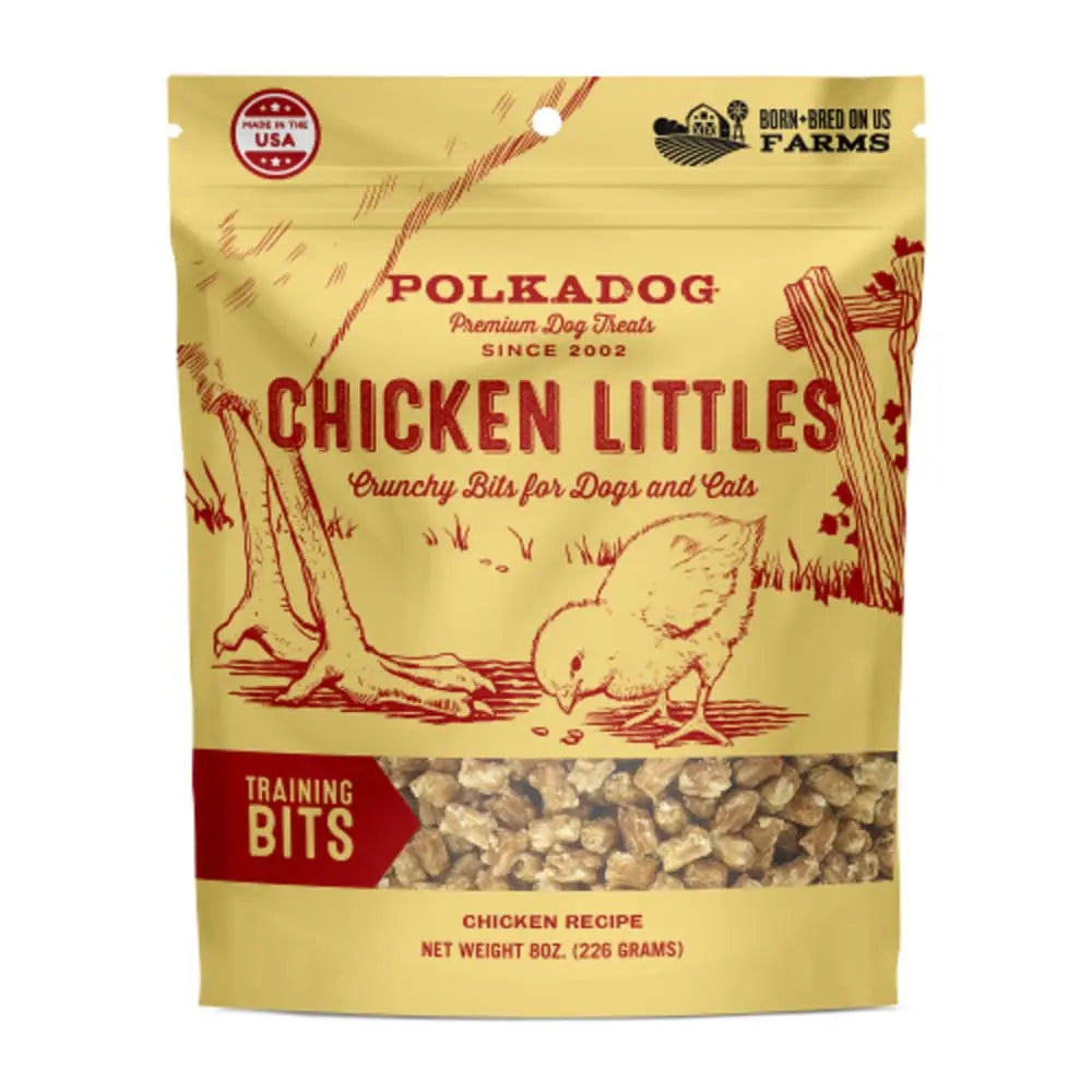 8-ounce Bag of Polka Dog Chicken Littles Training Treats for Dogs and Cats