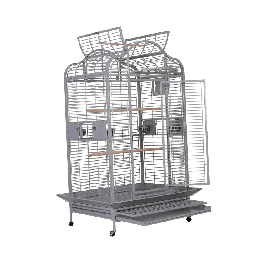 A & E Cages Majestic Open - Top Parrot Bird Cage with Multiple Practical Features