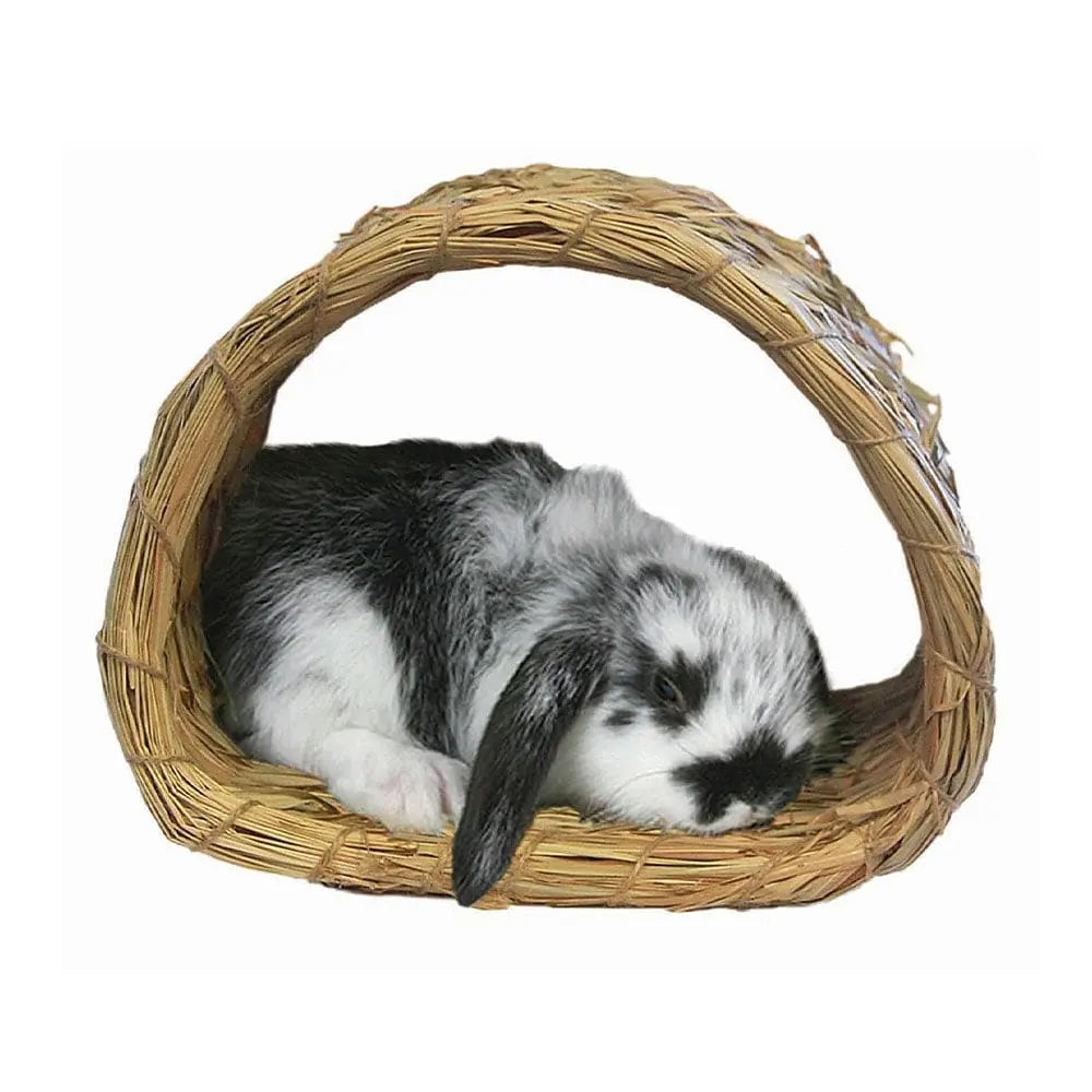 Marshall® Natural Woven Grass Hideaway Hut for Small Pets