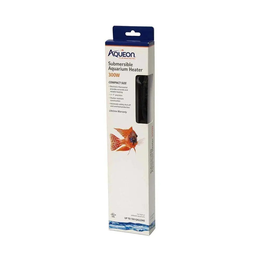 Aqueon® 300-Watt Submersible Glass Aquarium Heater, Measuring 3.5 X 1.5 X 16.25 Inches