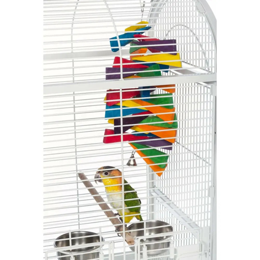 Prevue Pet Products Small-Sized Dome Top Style Bird Cage - Chalk White Finish