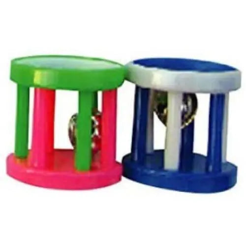 AE Cage Company Happy Beaks Small-Sized Barrel-Shaped Foot Toy for Pet Birds