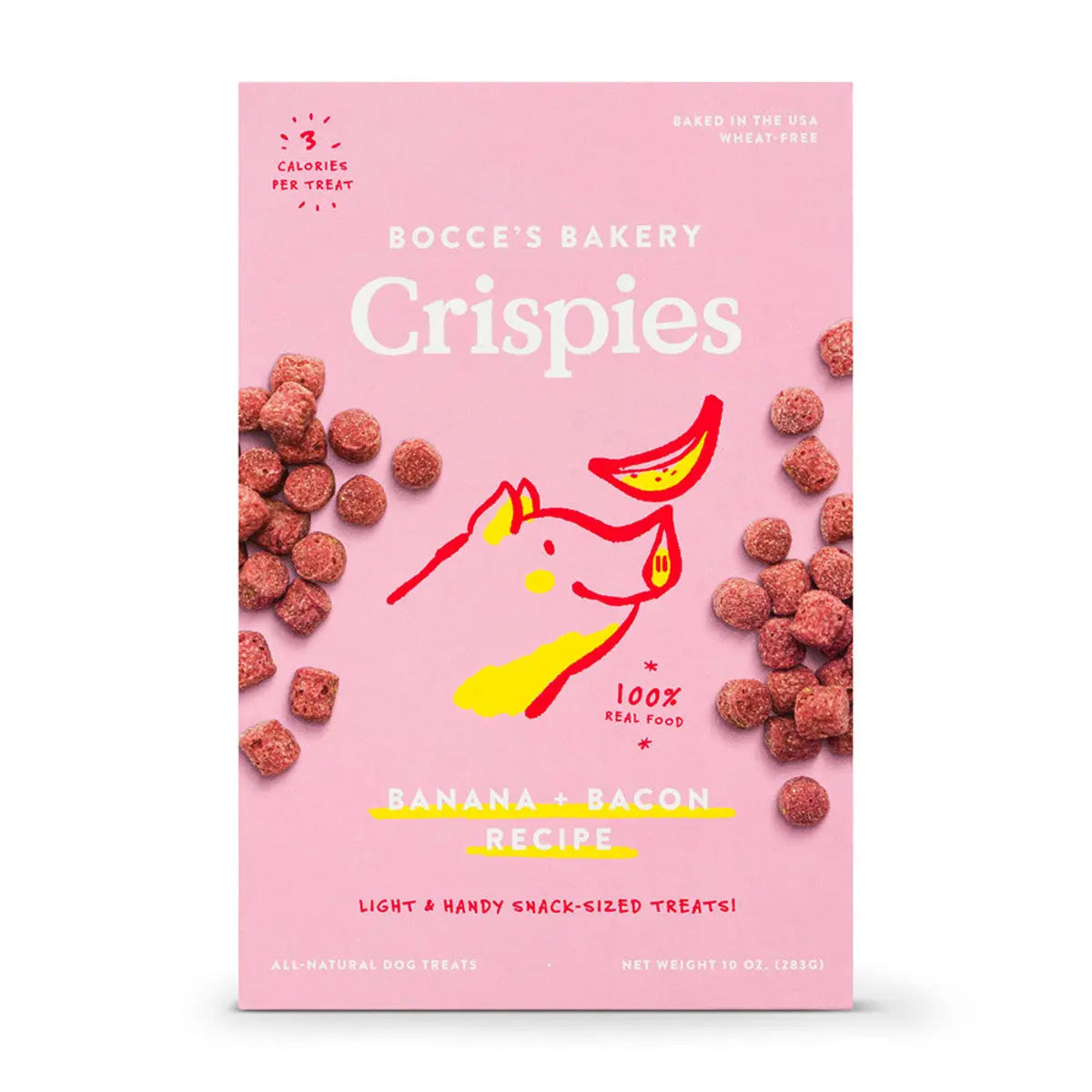 Bocce's Bakery 10oz Banana & Bacon Crispy Dog Treats - Ideal for Snacking