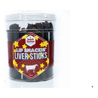 This & That Snack Station Dehydrated Lip-Smacking Beef Liver Dog Treats, 30ct