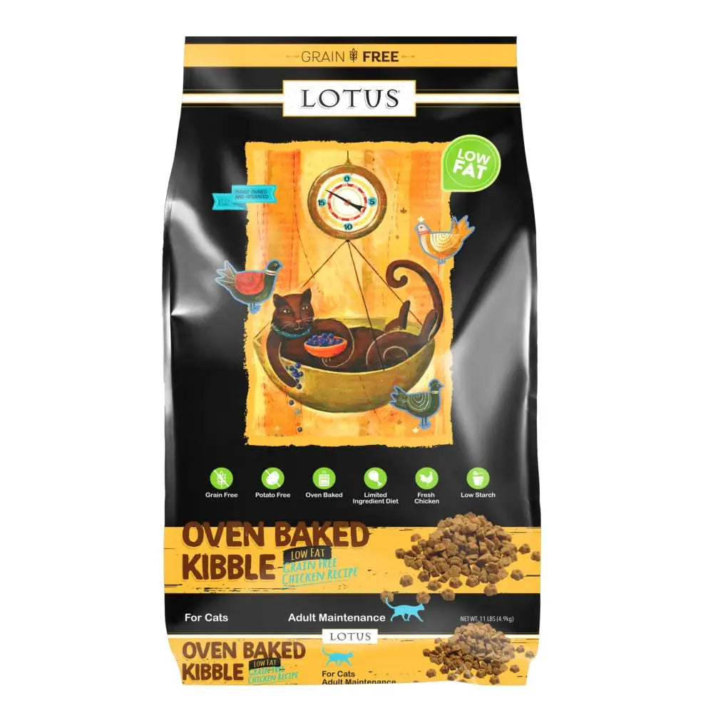 Lotus Premium Low-Fat, Grain-Free Dry Cat Food with Chicken Recipe