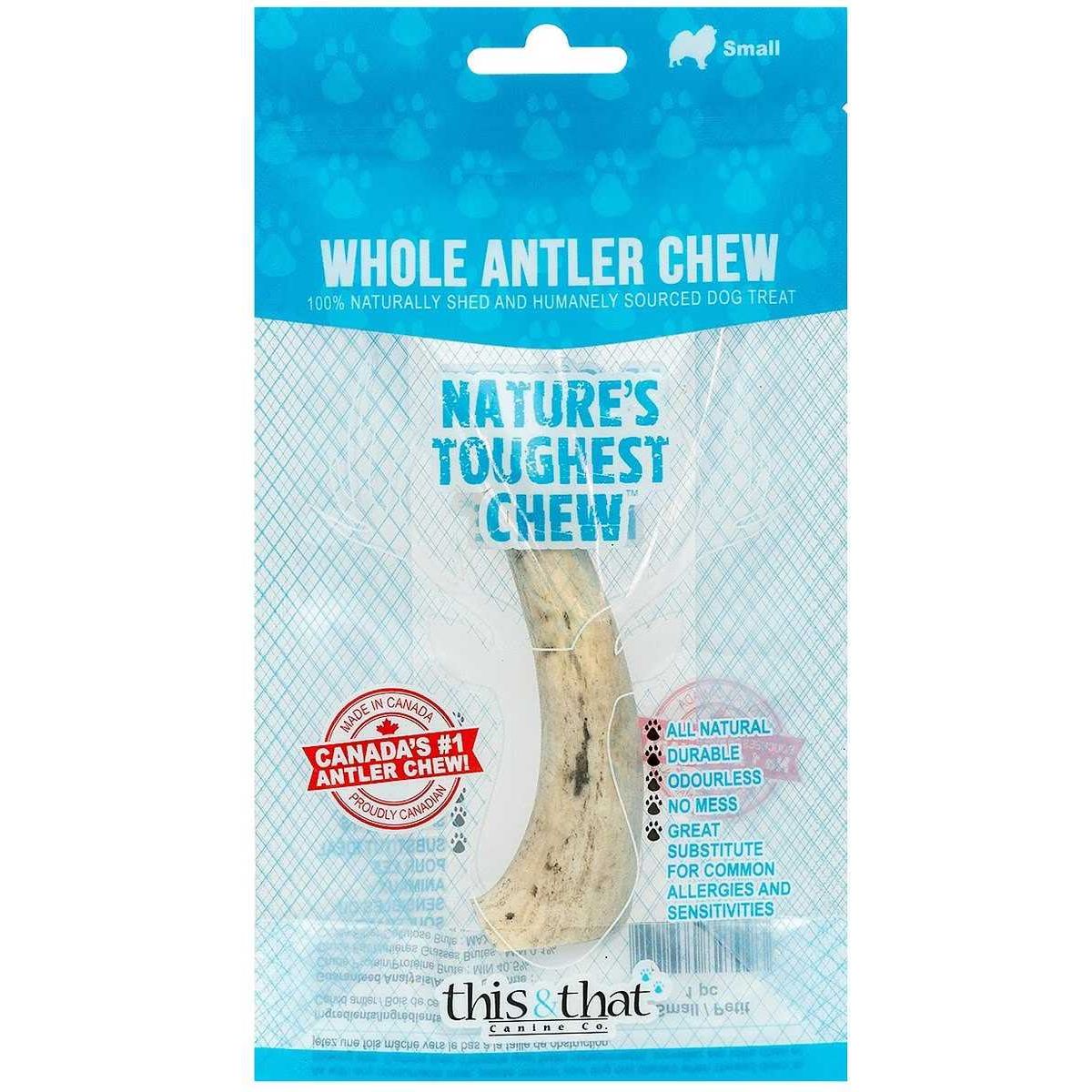 This & That's Top - Quality Premium Whole Elk Antler Chewing Dog Treat for Canine Companions