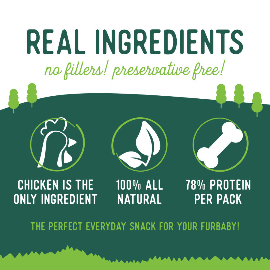 Beg & Barker Premium Air - Dried All - Natural Human - Grade Chicken Breast Strips as Dog Treats
