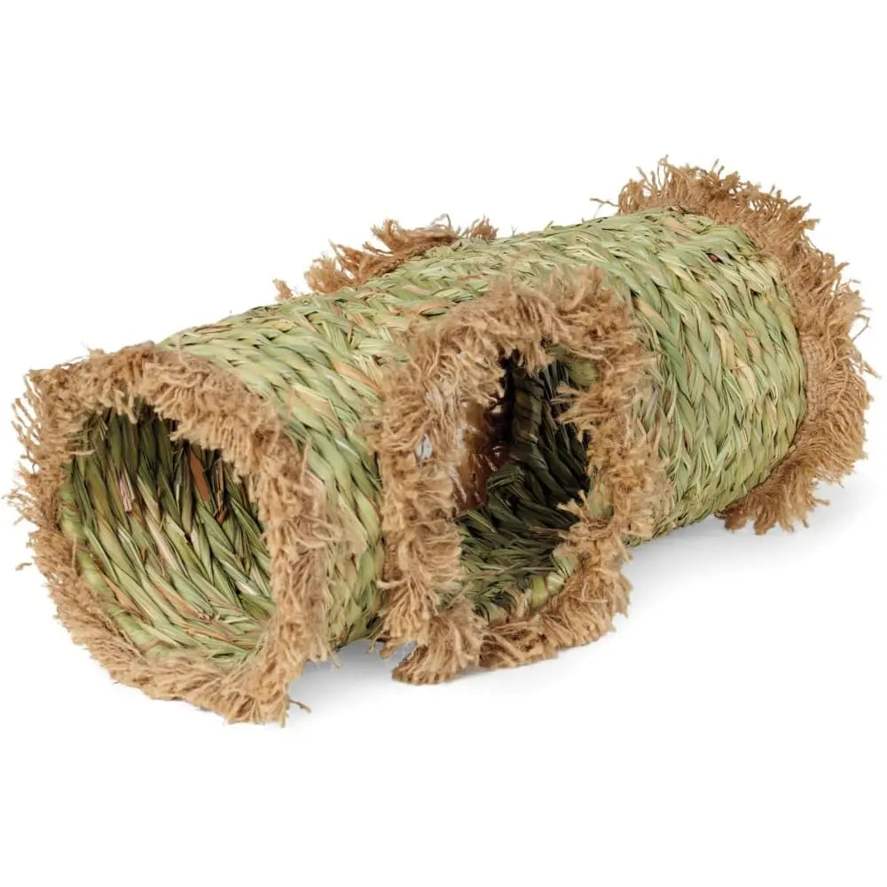 Prevue Pet Products All - Natural Hand - Woven Grass Activity Tunnel for Small Animals