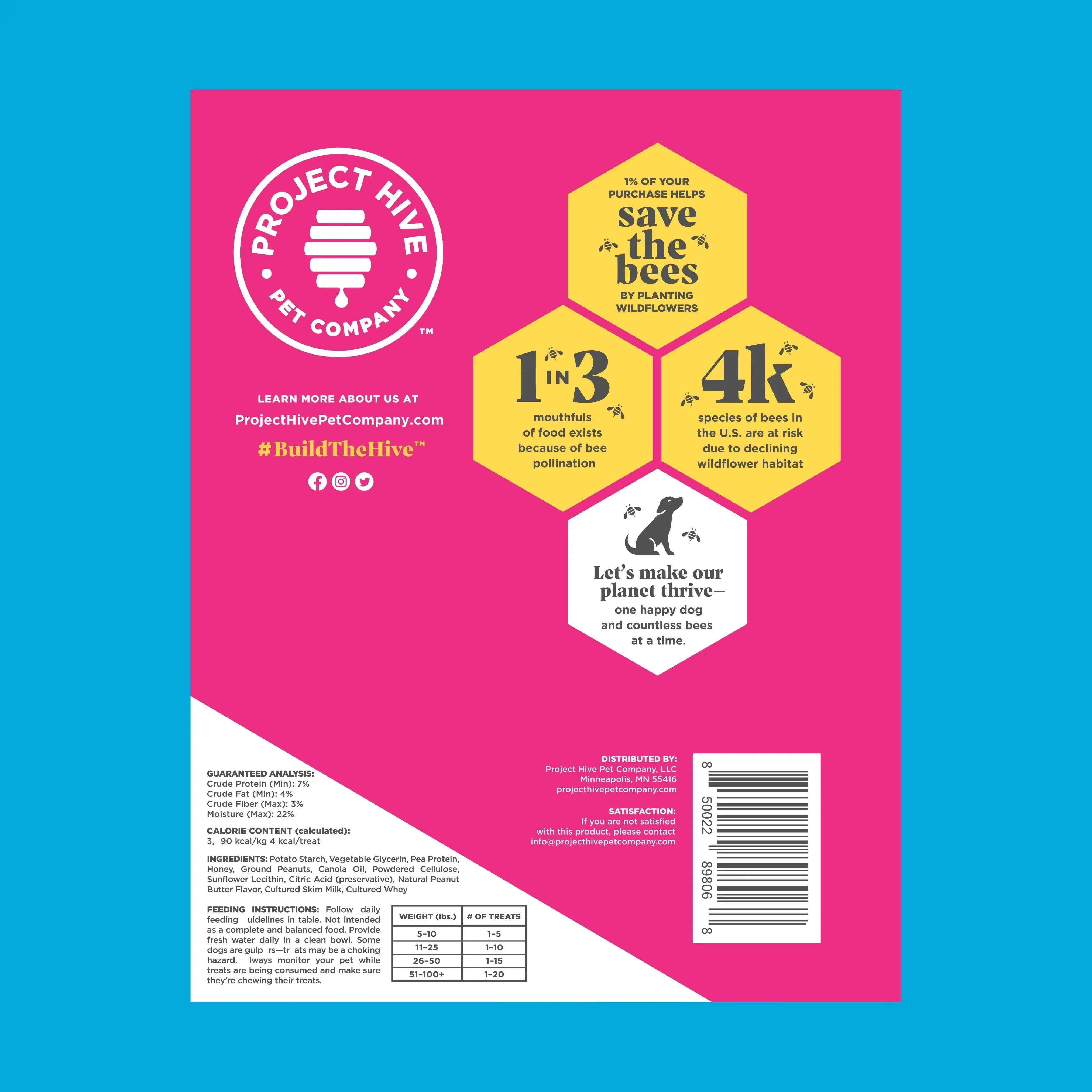 Project Hive Pet Company's High - Quality Hive Dog Training Treats for Effective Pup Training