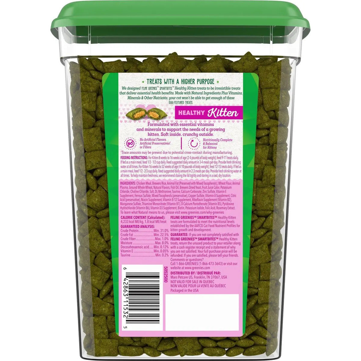 Greenies Feline Smart Bites Chicken Flavored Healthy Treats for Kittens