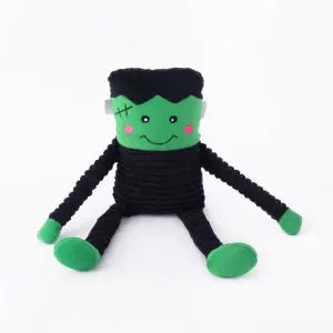 ZippyPaws Halloween Themed Crinkle Frankenstein's Monster Plush Dog Toys for Large Dogs