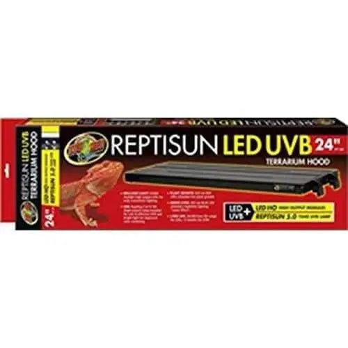 Zoo Med Reptisun T5 LED UVB Terrarium Lighting Hood for Reptile Habitats