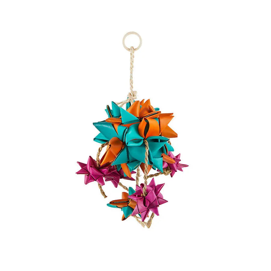 A & E Cages Happy Beaks Starburst Medium-Sized Bird Toy for Exercise and Fun
