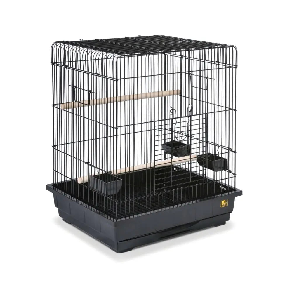 Prevue Pet Products Black Square Roof Cage for Parrots - Ideal Home for Small Parrots