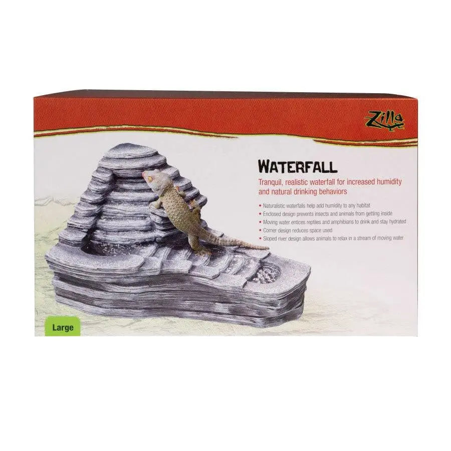 Zilla Tropical Reptile Waterfall Decor Ideal for Any Terrarium