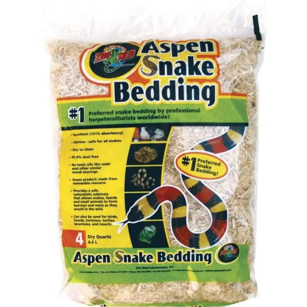 Zoo Med High - Quality Aspen Bedding for Snakes, Lizards and Small Animals