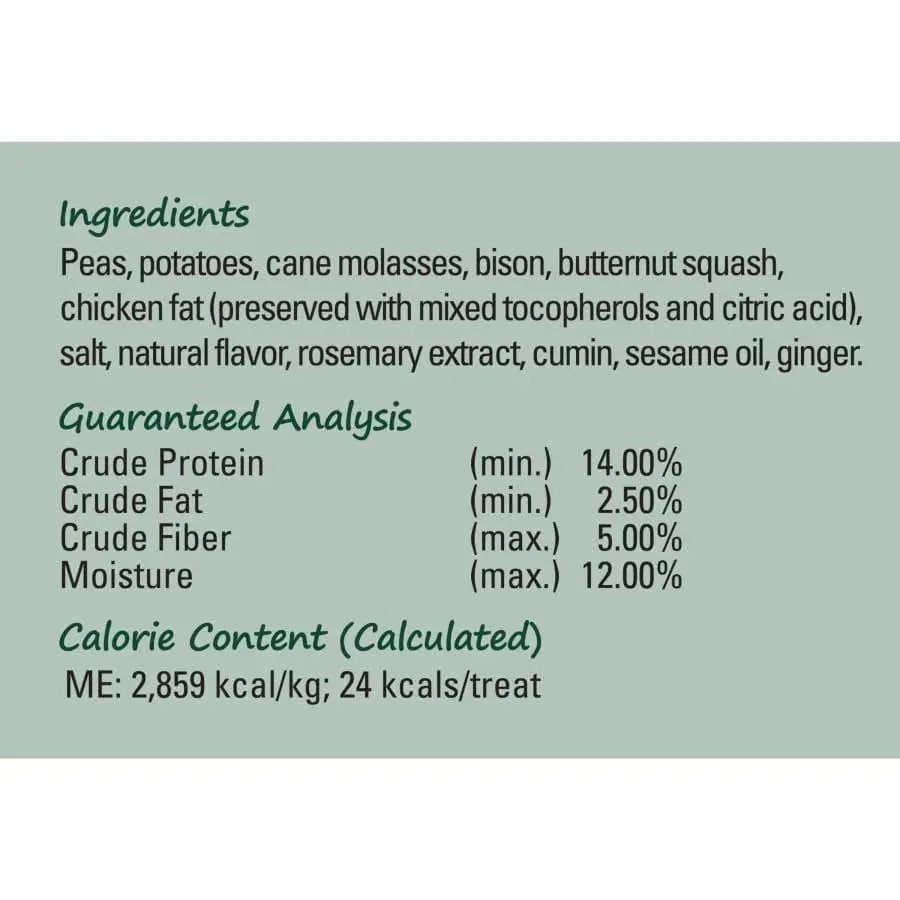 CANIDAE PURE Heaven Grain-Free Biscuit Style Healthy Dog Treats with Bison and Butternut Squash