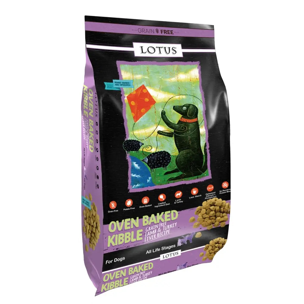 Lotus Grain-Free Oven-Baked Dry Dog Food with Lamb & Turkey Liver