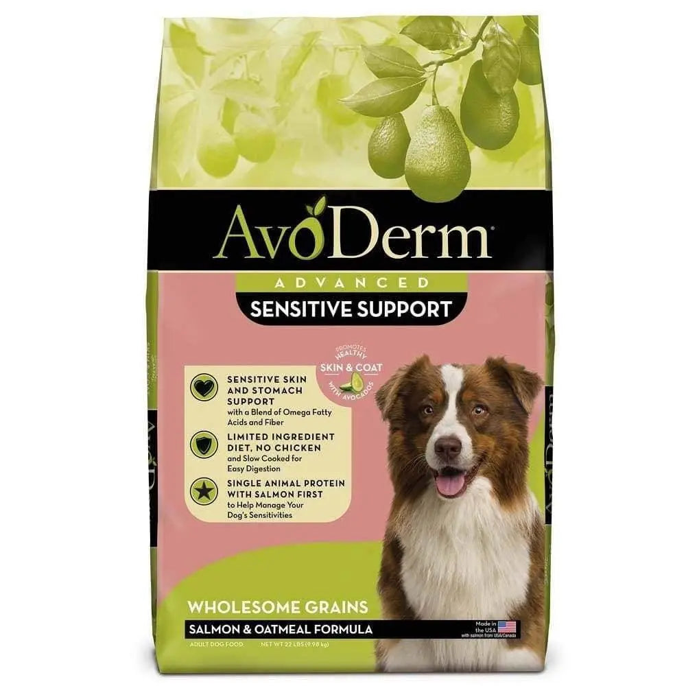 AvoDerm Advanced Salmon & Oatmeal Dry Dog Food for Sensitive Stomachs