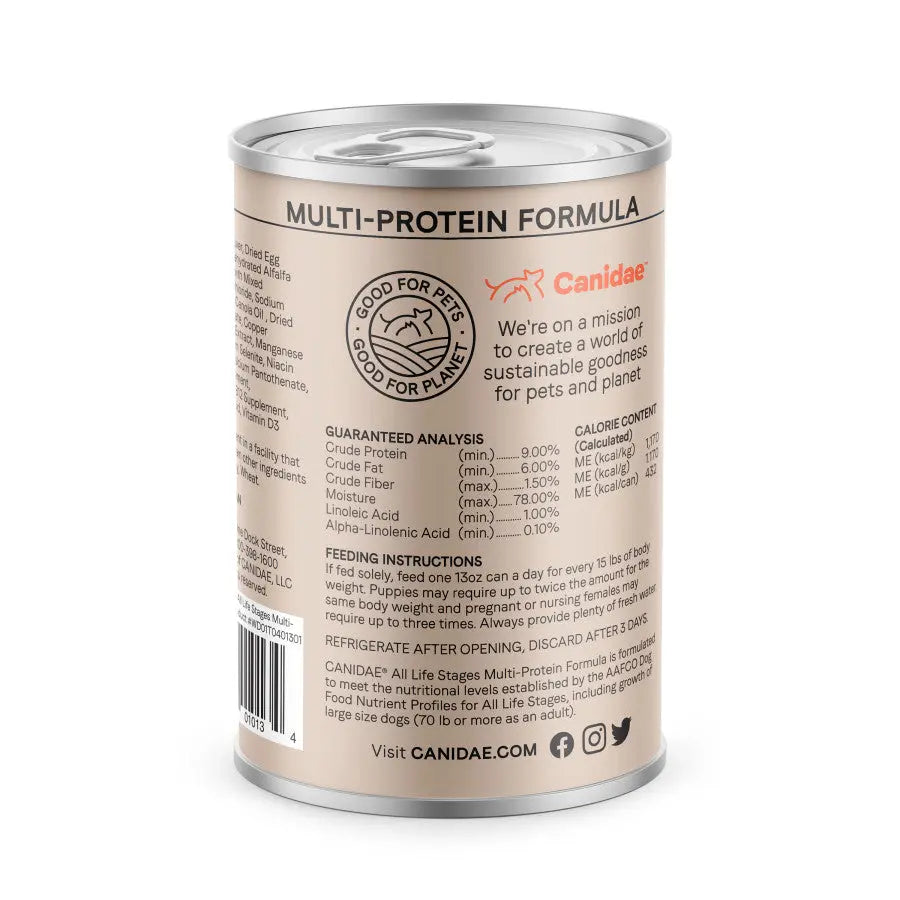 CANIDAE All Life Stages Multi-Protein Wet Dog Food with Chicken, Lamb & Fish