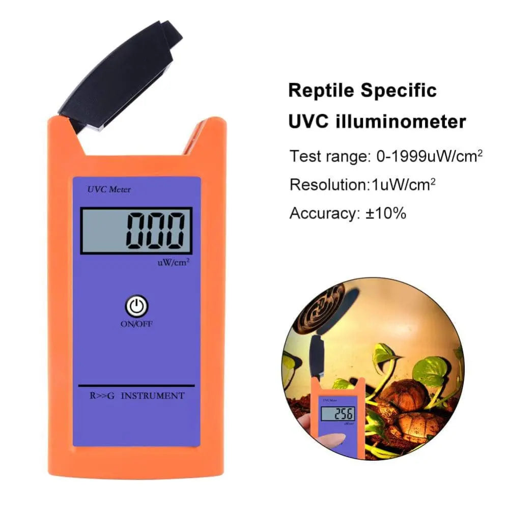 Professional Handheld UV Radiation Meter for UVC Luminosity Measurement in Terrariums