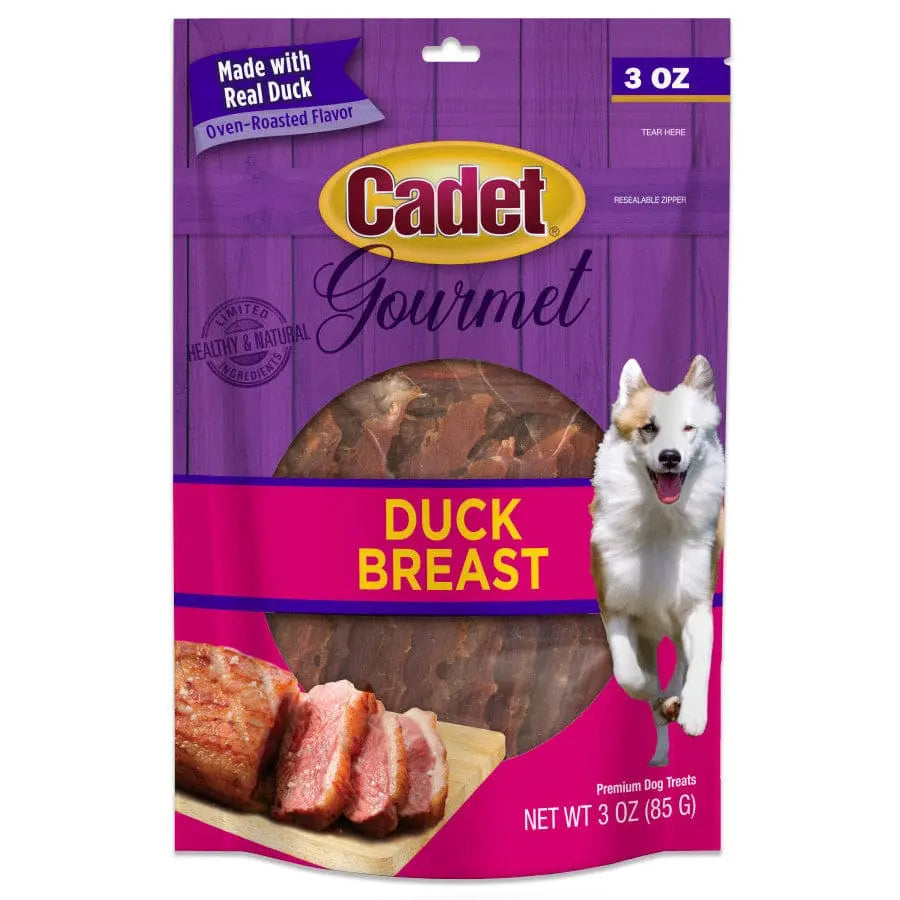 Cadet Gourmet Low-Fat High-Protein Duck Breast Treats for Dogs
