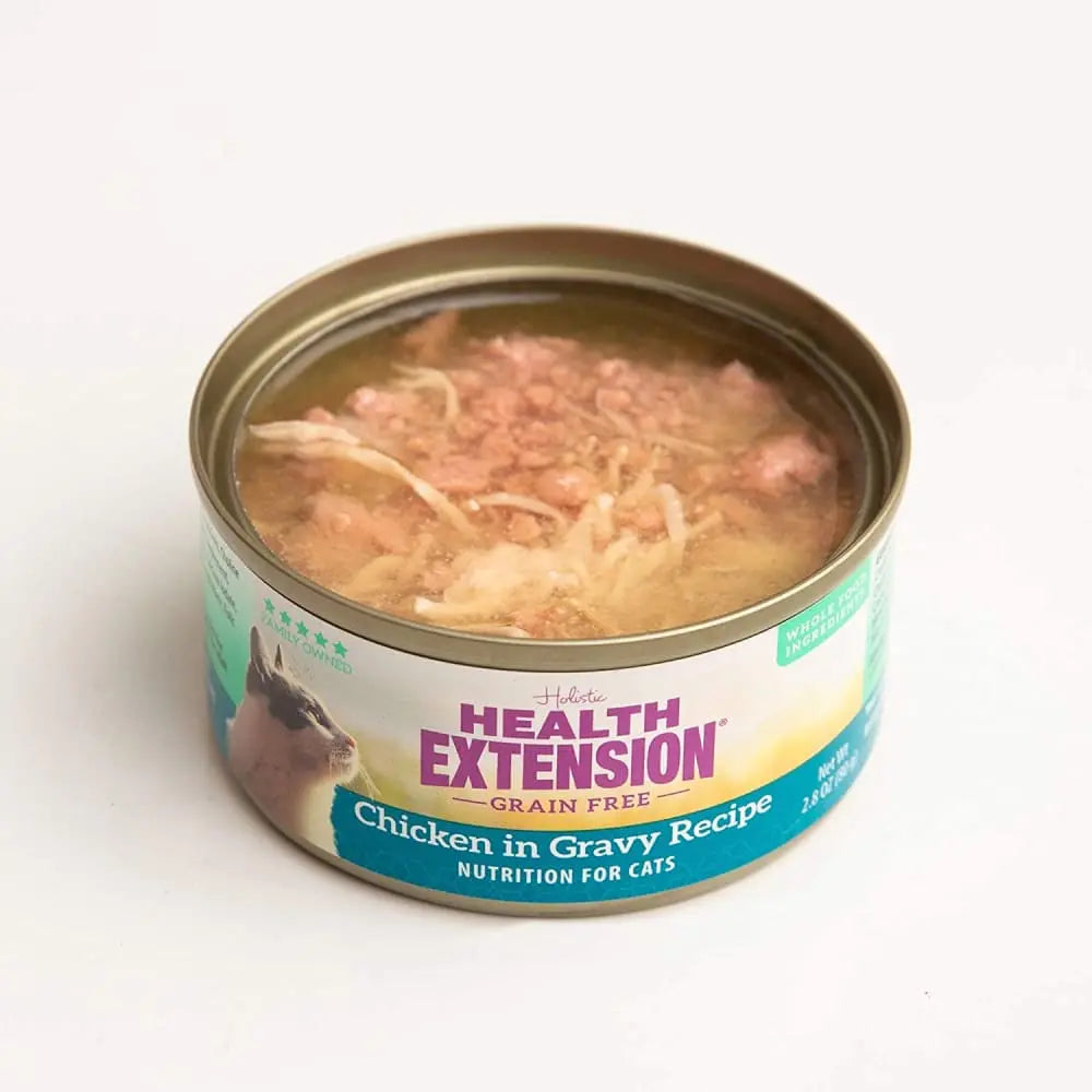 Health Extension Grain - Free Canned Cat Food: Chicken in Gravy, 24 Cans of 2.8 oz Each